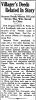 Villager’s Deeds Related In Story