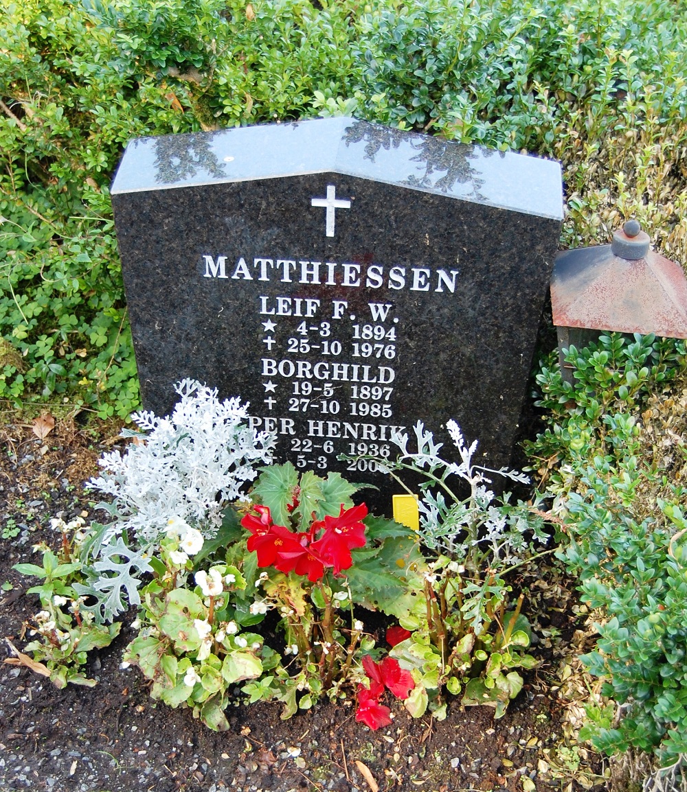 Familiegrav Leif Matthiessen