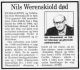 Nekrolog Nils Werenskiold