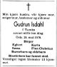 Dødsannonse Gudrun Isdahl